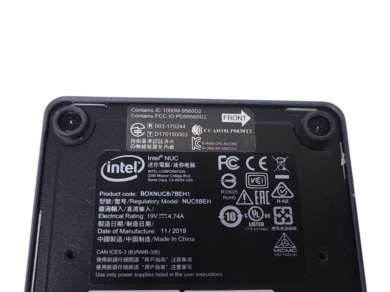 Intel NUC BOXNUC8i7BEH1 Core I7-8559U 2.70GHz, 8GB RAM 240GB SSD _