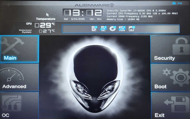 Alienware Area-51 R2, i7-5820K, 16GB RAM, 4TB HDD, GTX980, 850W PSU _