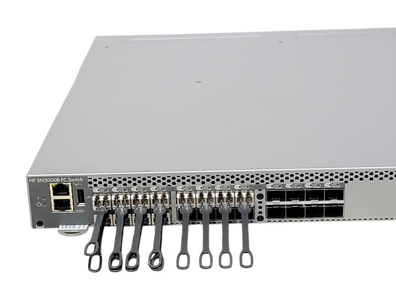 HP SN3000B 16Gb 24/12 FC Switch QW937A 12-Ports active with 12x SFPs _