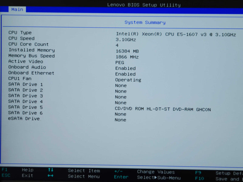 Lenovo ThinkStation P500 Xeon E5-1607v3 3.10GHz 16GB 4x HDD Trays K620 GPU _