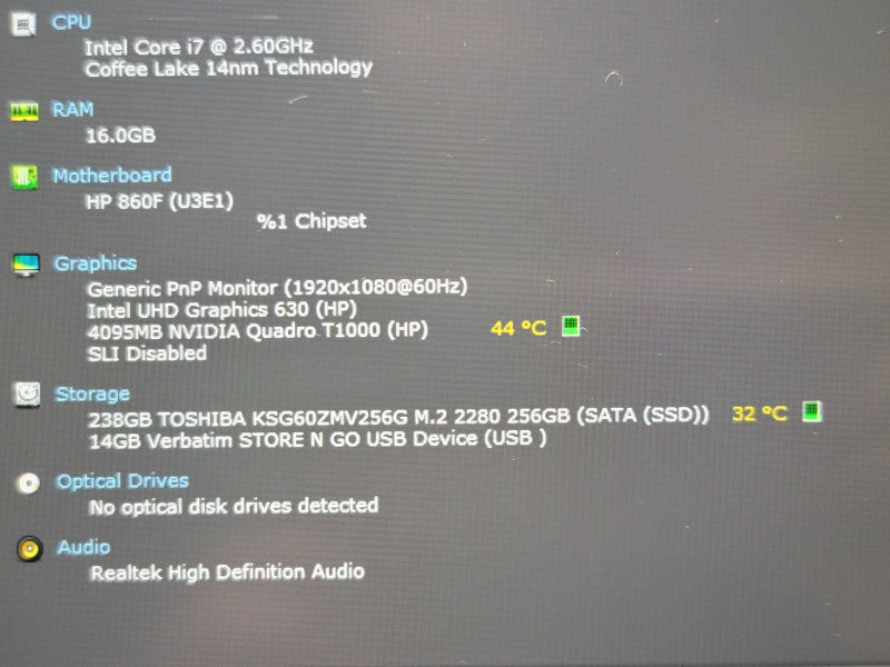 HP ZBook 15 G6 i7-9750H  Quadro T1000 16GB DDR4 256GB SSD READ β Lap200