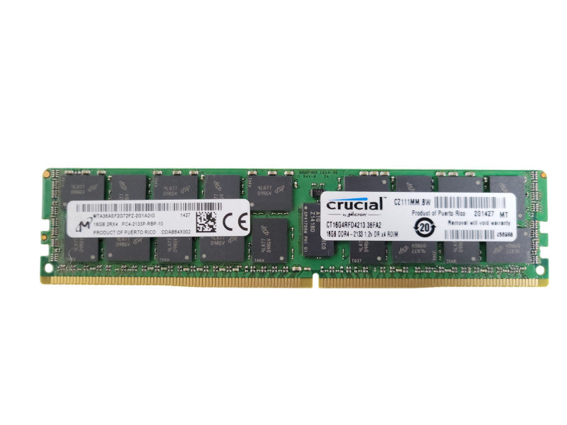 Micron 16GB 2RX4 PC4-2133P-RBP-10 Server Ram Q!