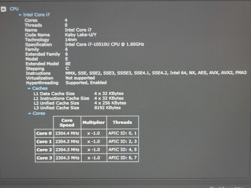 Lenovo ThinkPad P15s i7-10510U 32GB DDR4 Quadro P520 256GB SSD  β Lap200