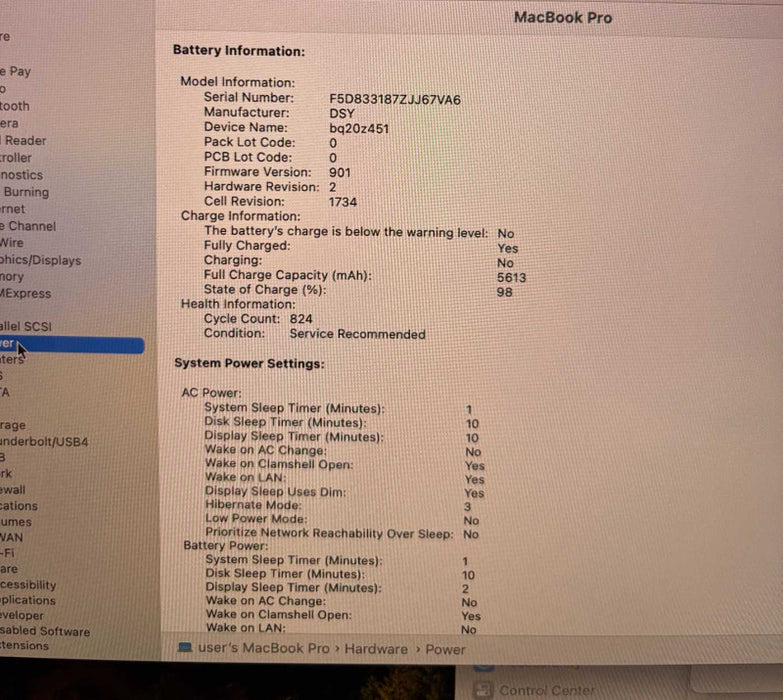 Apple MacBook Pro 15 2018 i7-8850H Radeon Pro 560X GPU 16GB RAM 512SSD READ