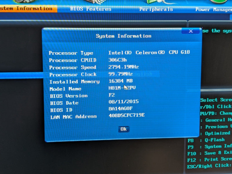 4U Rack PC Custom GIGABYTE GA-H81M-S2PV Intel Celeron G18 16GB RAM  -