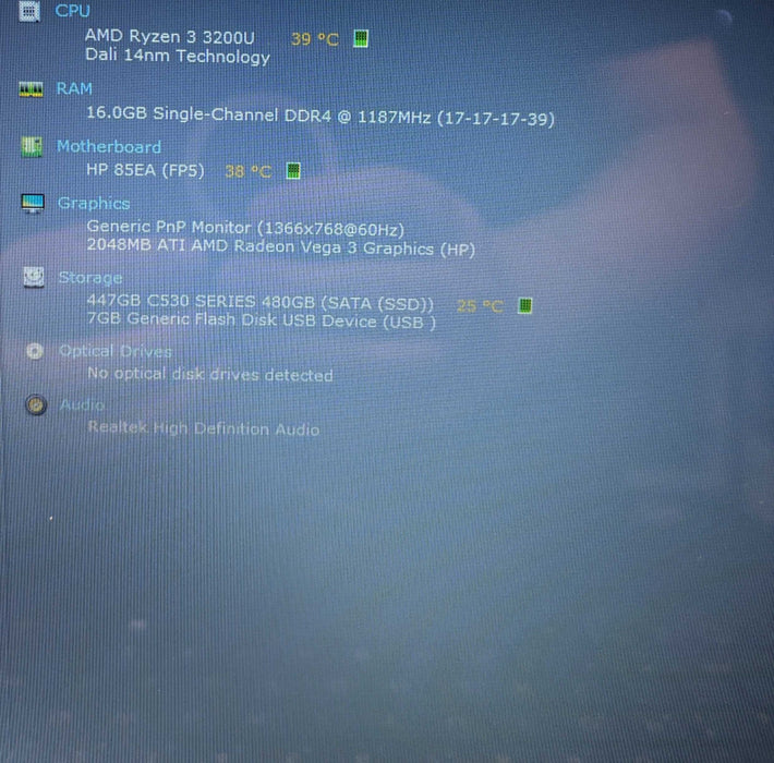 HP Laptop 15 TOUCH AMD Ryzen 3 3200U 16GB RAM 512GB SSD   Lap200