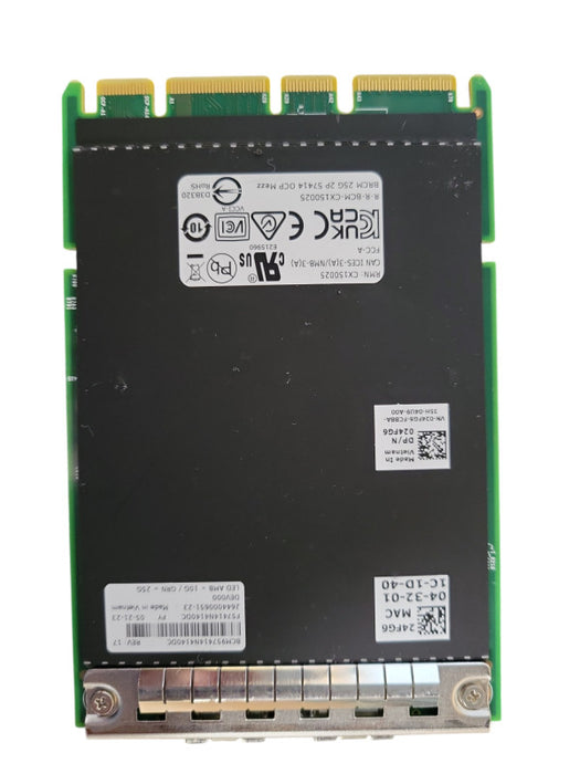 Dell Broadcom 57414 Dual Port 10/25GbE SFP28 OCP 3.0 Network Adapter 24FG6 !
