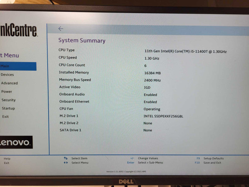 Lenovo ThinkCentre M70q Gen 2 USFF i5-11400T @ 1.3GHz 16GB RAM 256GB NVMe Q$