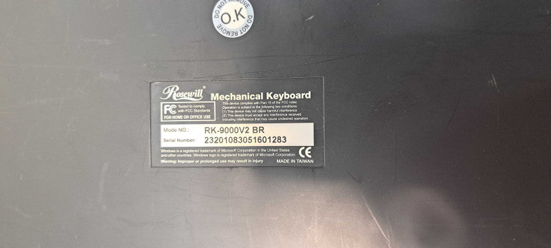 Rosewill RK-9000V2 BR Mechanical Keyboard with Cable