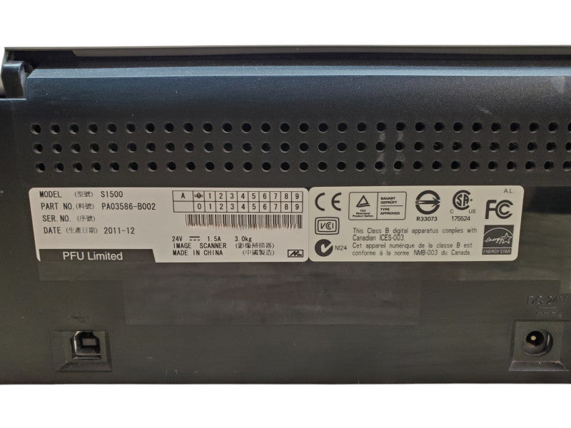Fujitsu ScanSnap S1500 Document Sheet-Fed Scanner *READ*