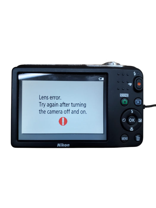 Nikon Coolpix L32 201 MP Digital Camera - Lens Error *READ*