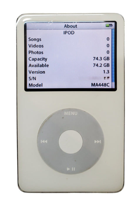 Apple iPod Classic 5th Gen 80GB Model: A1136
