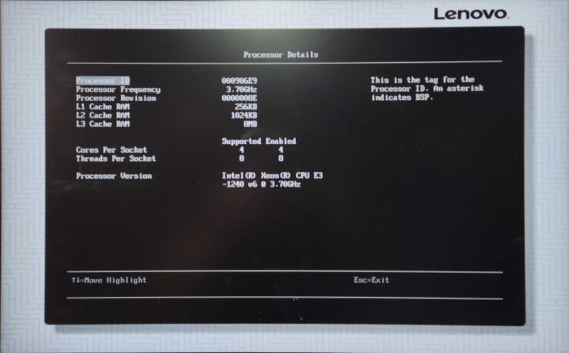 Lenovo System X3250 M6 1U 8x2.5", Xeon E3-1240 v6, 32GB DDR4, No HDD