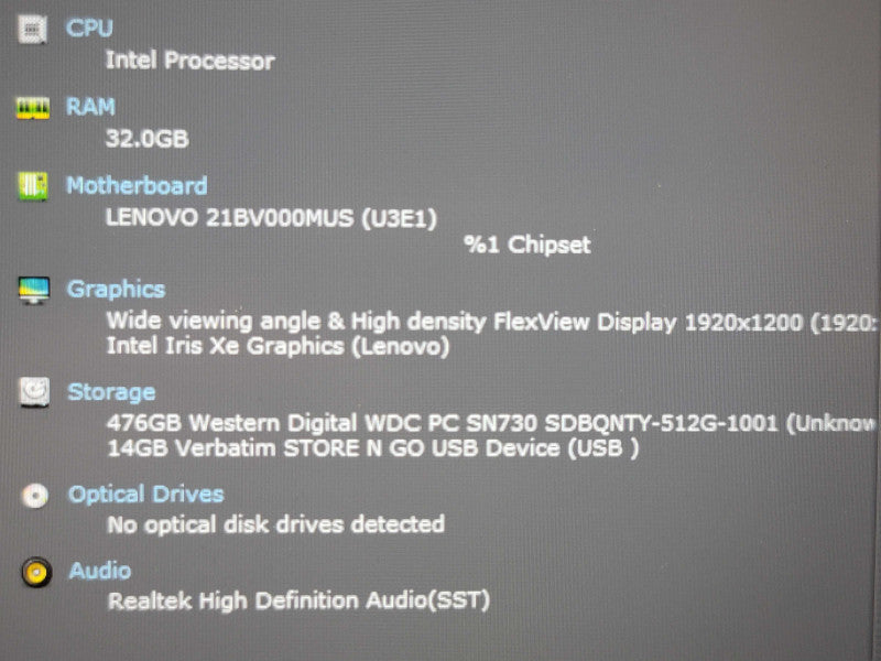 Lenovo ThinkPad T16 i7-1270P 32GB RAM 512GB SSD  β Lap200