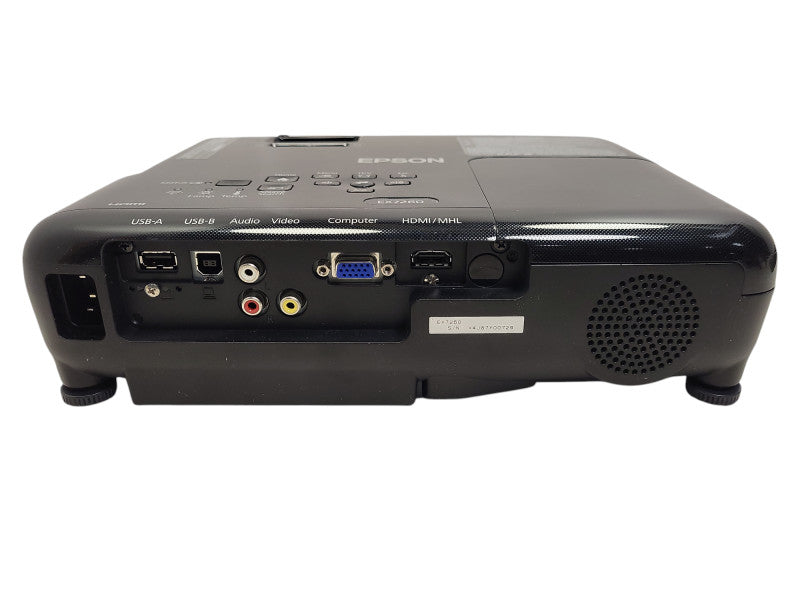 Epson PowerLite Pro EX7260 3LCD WXGA Projector 3600 Lumens 123 Lamp Hours $