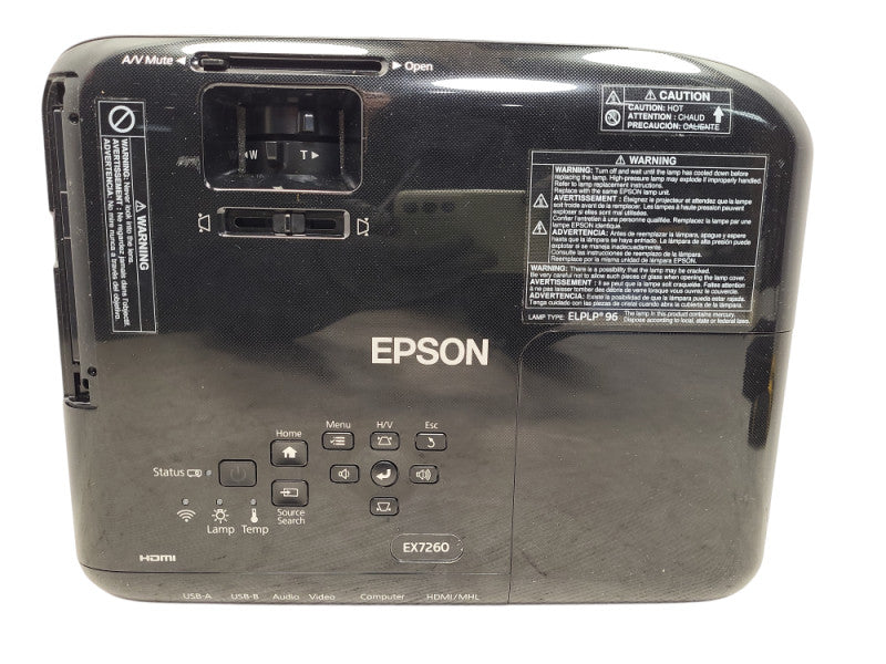 Epson PowerLite Pro EX7260 3LCD WXGA Projector 3600 Lumens 123 Lamp Hours $