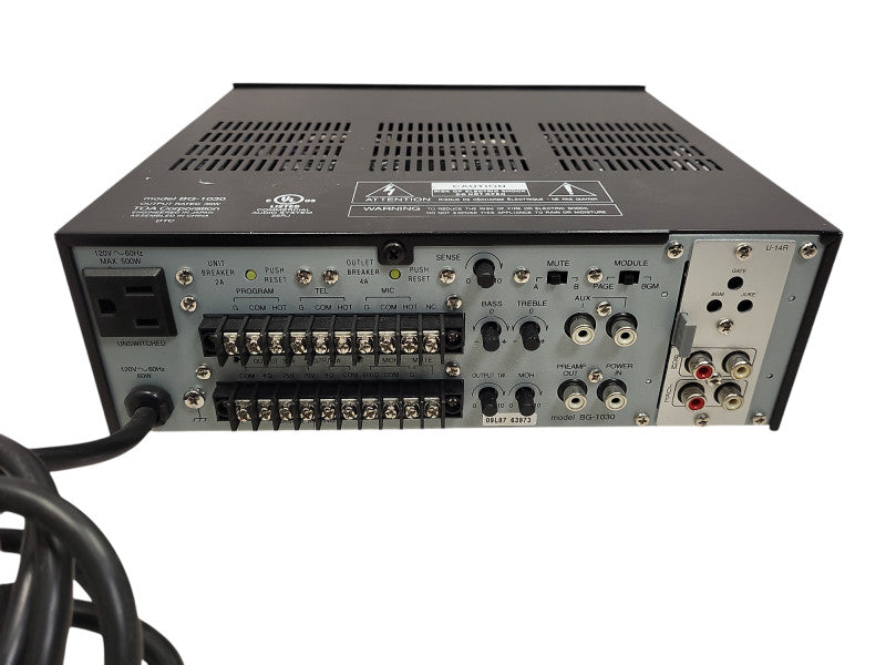 Toa Electronics BG-1030 30W, 5-Channel Mixer/Amplifier READ Q$