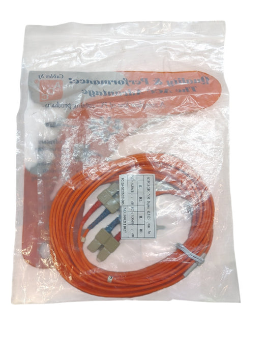 5M SC-SC AMP Fiber Optic Cable 62.5/125 Duplex SC to SC