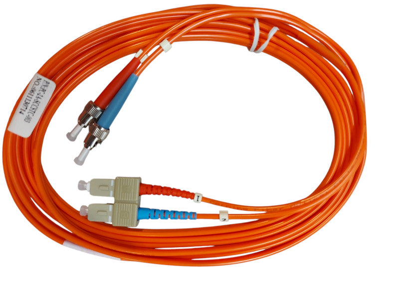 3.0mm Multimode 62.5/125 Duplex ST PC to SC PC Optical Fiber Patch 3M
