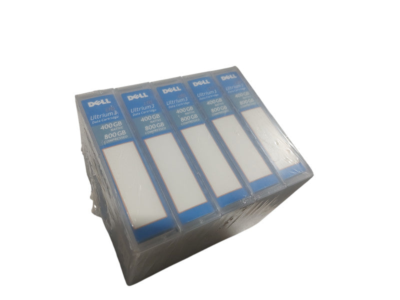 Dell LTO Ultruium 3 Data Tape Cartridges Pack of 5 400GB/800GB  =