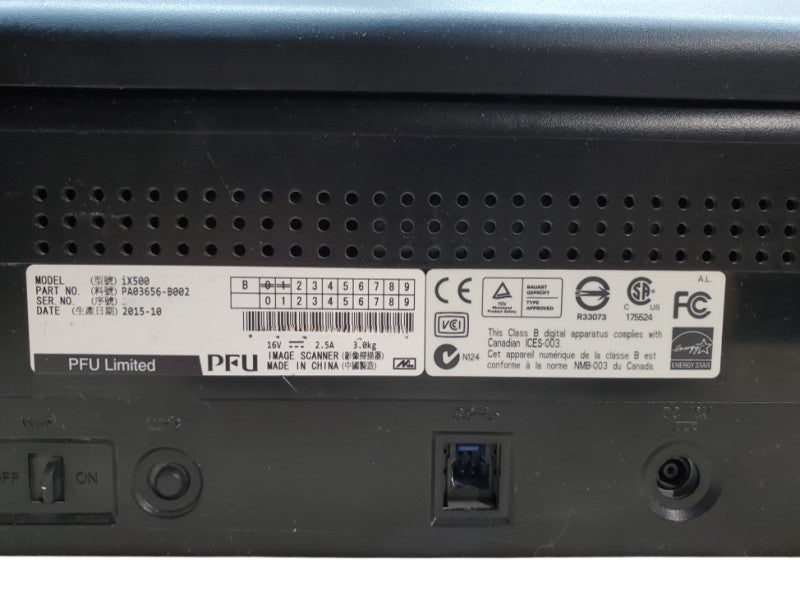 Fujitsu ScanSnap Scanner iX500 Wireless Wi-Fi Document Scanner *read* Q