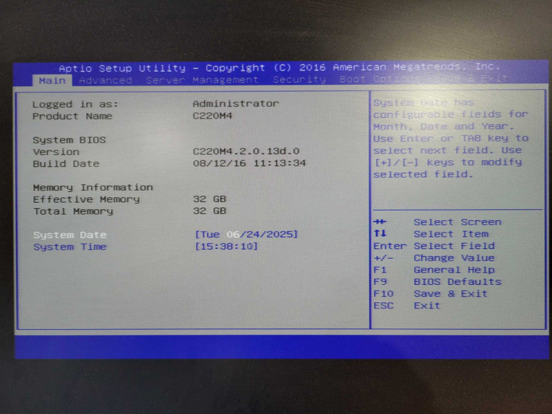 Cisco C220 M4 1x Xeon E5-2620 v4 32GB DDR4 2x PSU 8x 2.5" !