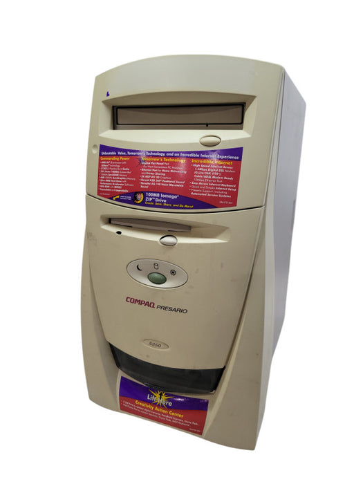 Compaq Presario 5250 - AMD K6-2 @ 400Mhz 256MB RAM 12GB HDD - Windows 98SE