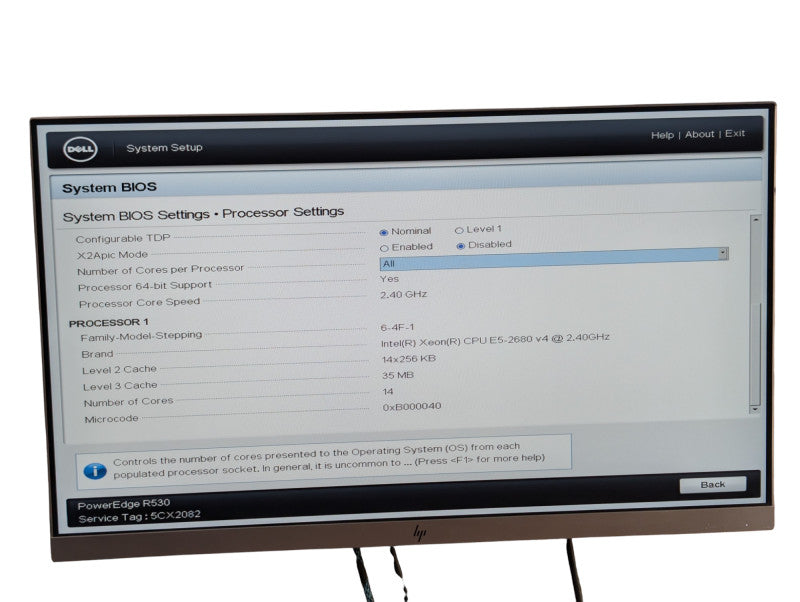 DELL PowerEdge R530 1x Intel Xeon E5-2680 v4 32GB RAM H730 mini RAID  -