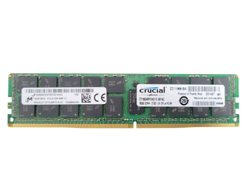 Micron 16GB 2RX4 PC4-2133P-RBP-10 Server Ram Q!
