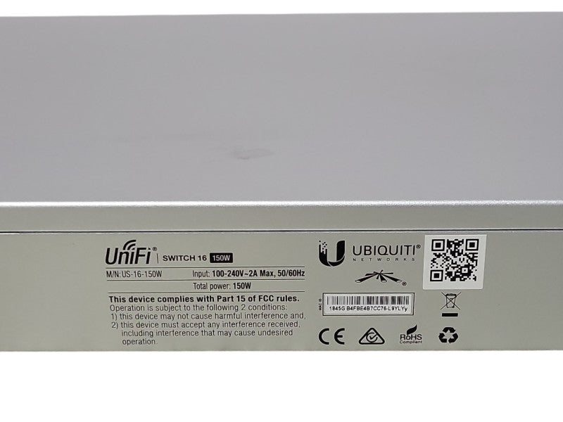 Ubiquiti Networks UniFi US-16-150W 16-Port Gigabit PoE Managed Switch _