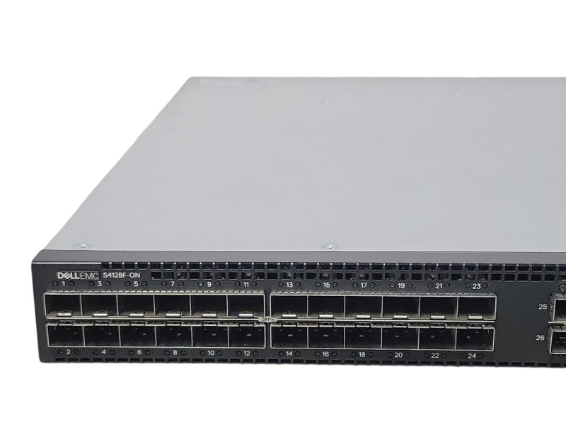 Dell S4128F-ON 28 Port 10Gb SFP+, 2x 100Gb QSFP28 Layer 3 Switch, READ _
