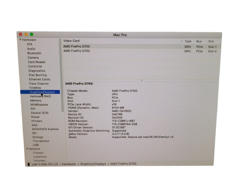 Apple Mac Pro A1481 - Xeon E5-1650 v2 32GB RAM 1TB SSD 2x AMD FirePro D700  %
