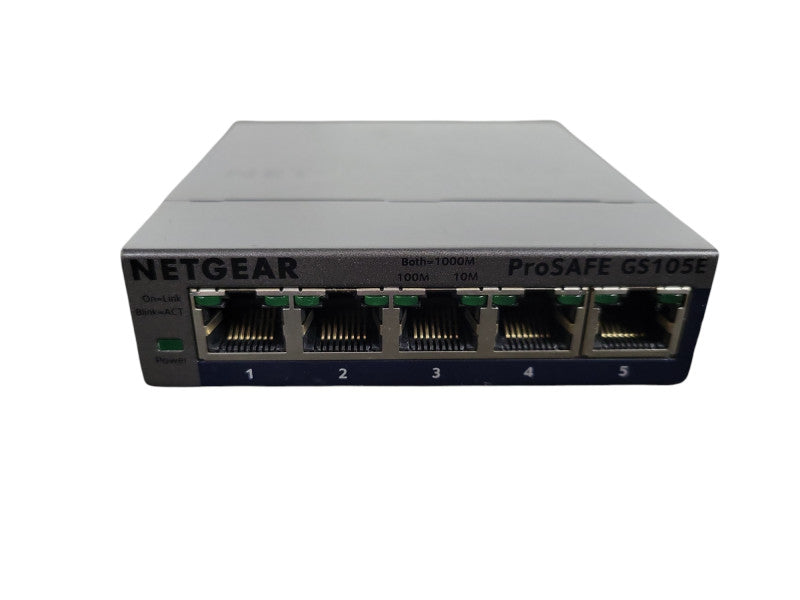 NETGEAR GS105E 5-Port Gigabit Ethernet Smart Managed Plus Switch !