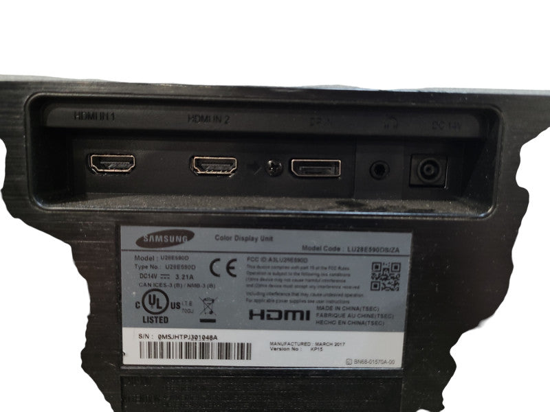 Samsung U28E510D 28" 3840 x 2160 4K UHD LED Monitor