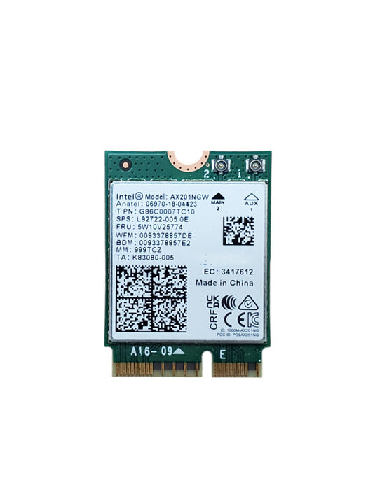 Intel AX201NGW 06970-18-04423 Wireless Network Card