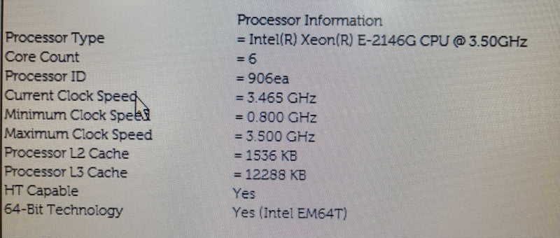 Dell Precision 3630 Xeon E-2146G @ 3.5GHz, 16GB DDR4, Quadro K2200, NO HDD