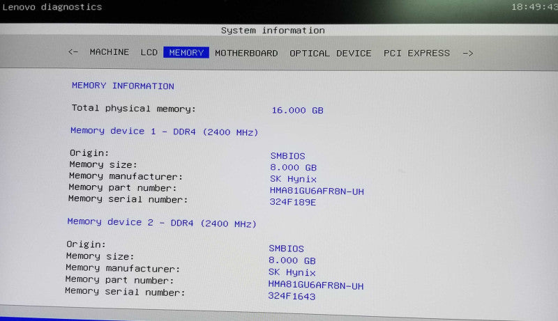Lenovo Legion Y720T Tower, Intel i7-7700 CPU 3.60 GHz - 16GB RAM - NO HDD