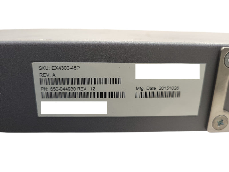 Juniper Networks EX4300-48P 48-Port PoE+ Network Switch W/ 2x 1100W PSU $