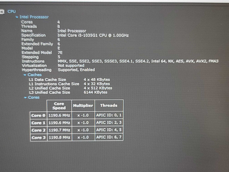 Dell Inspiron 15" 3511 i5-1035G1 16GB RAM 512GB SSD  β Lap200