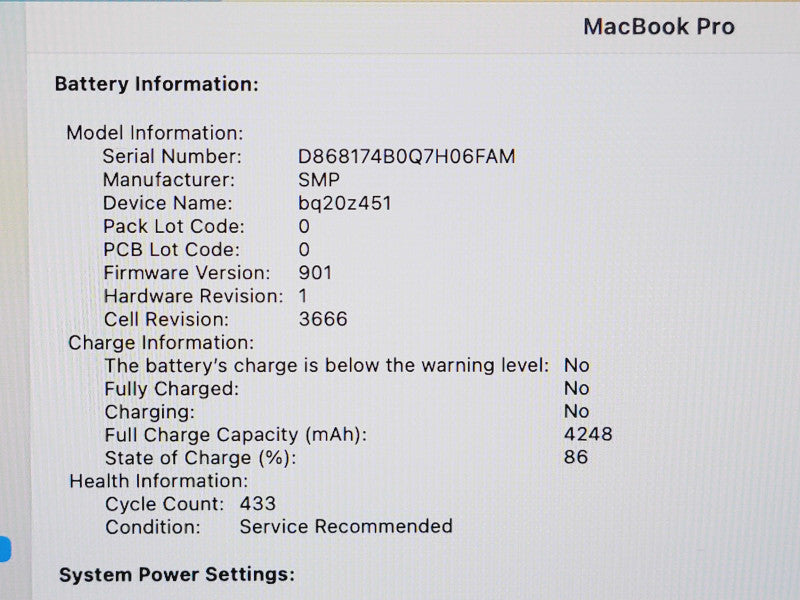 Apple Macbook Pro 2017 2-Core i5-7360U @ 2.3GHz 8GB DDR3 120GB SSD (