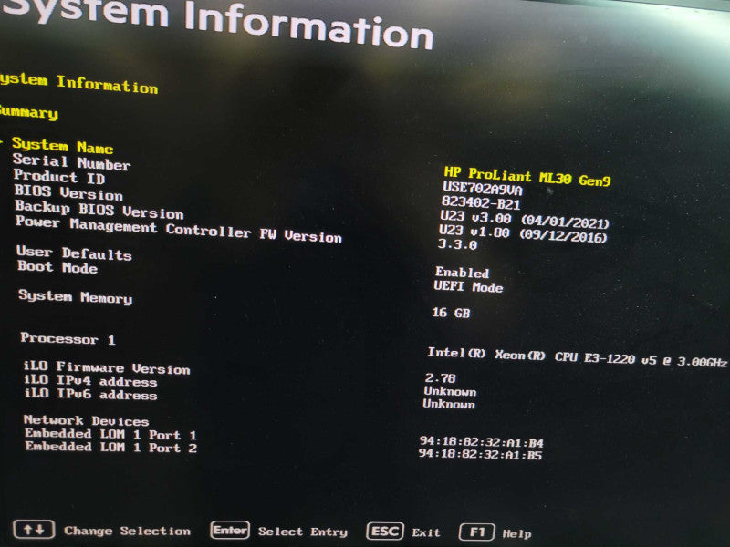 HP ProLiant ML30 Gen9 - Xeon E3-1220 v5 16GB DDR4 P440 2x460W PSU %