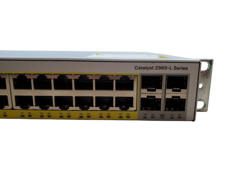 Cisco WS-C2960L-48PS-LL V01 48-Port Gigabit PoE Network Switch