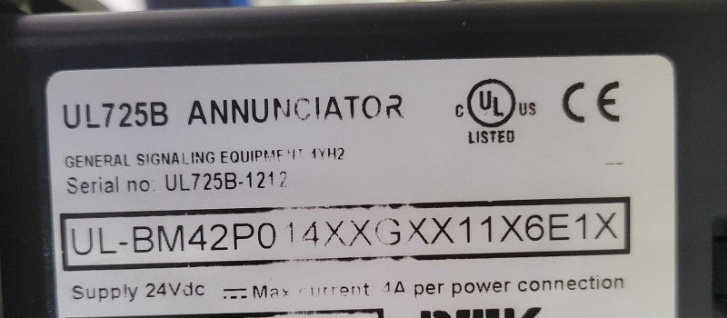 RTK UL725B annunciator and event recorder UL-BM420P014XXGXX11X6E1X _