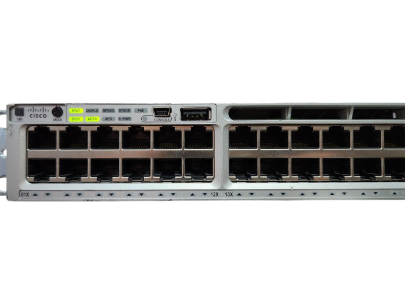 Cisco WS-C3850-12X48U-L | 48-Port UPoE (12x 1/10G) Switch w/ 1x 1100WAC
