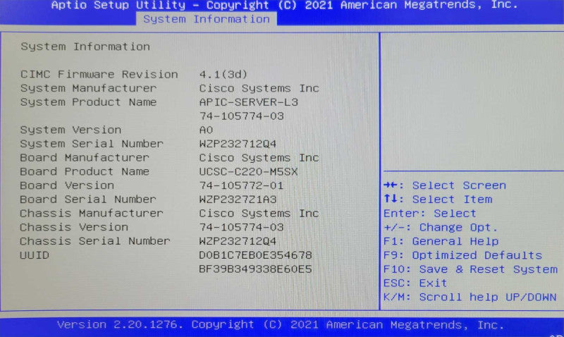 Cisco APIC-M3 UCS C220 M5 2x Intel Xeon Silver 4110 2.10GHz 192GB DDR4 READ _