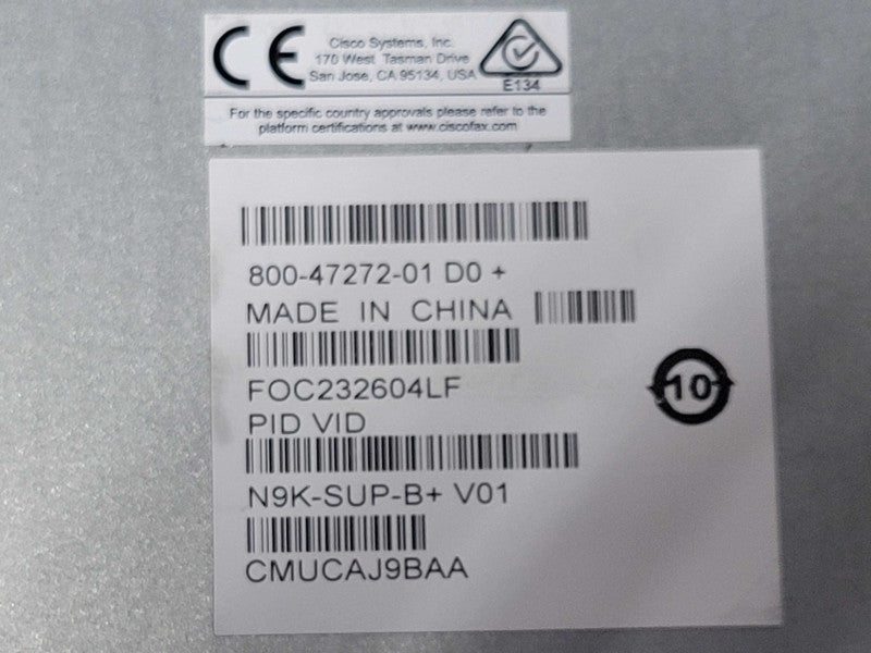 Cisco N9K-SUP-B+ Nexus 9500 Enhanced Supervisor B+ Control Processor _