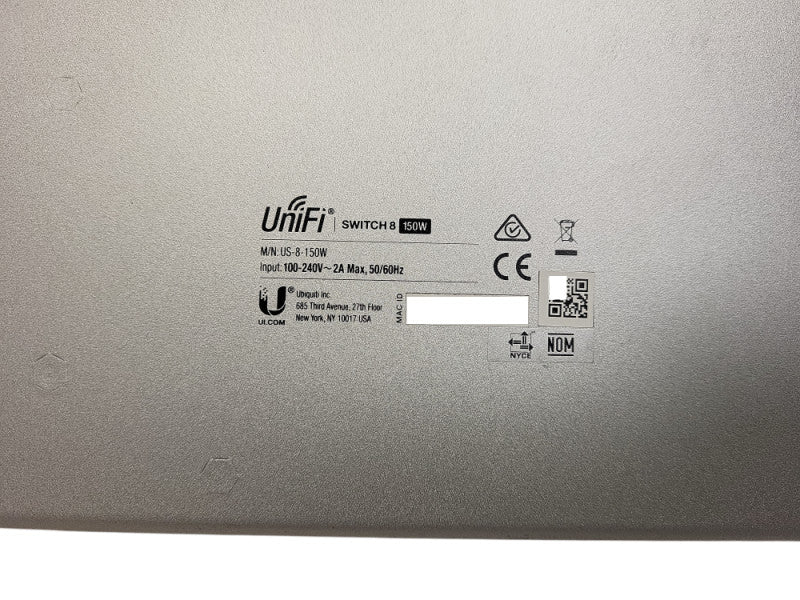 Ubiquiti Networks US-8-150W Managed PoE+ Gigabit Power Over Ethernet Switch $