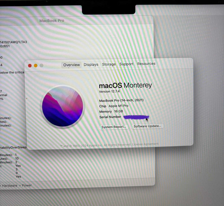 Apple MacBook Pro 14" 2021 M1 Pro 14 Cores GPU 16GB RAM 512GB SSD  READ!