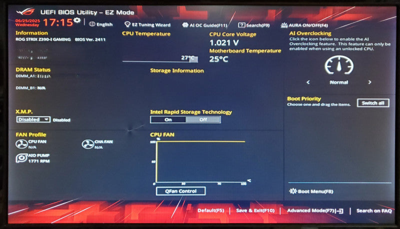 ROG Strix Z390-I Gaming LGA1151 Mini ITX Motherboard - No CPU/RAM