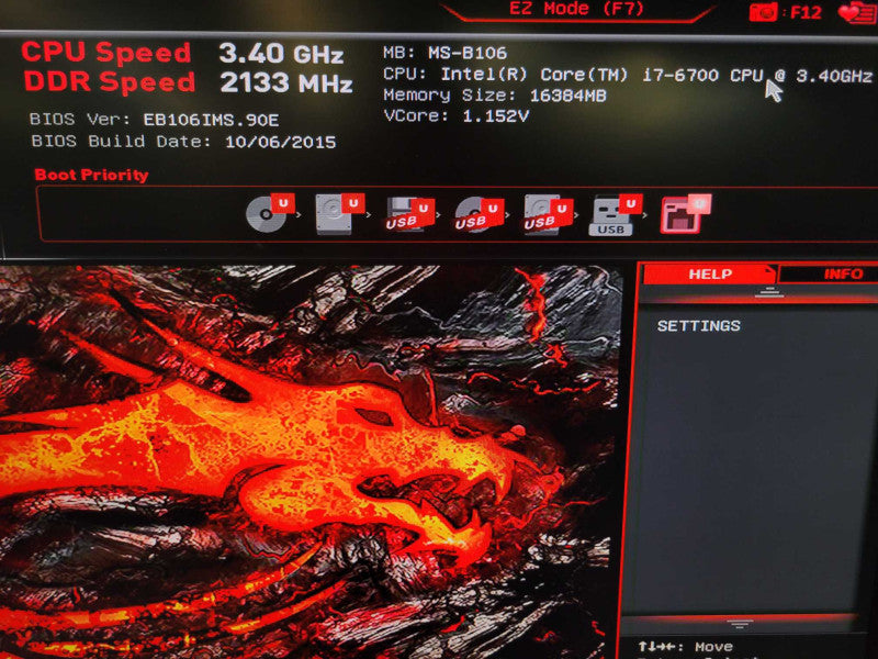 Intel Core i7-6700 MSI Nightblade X2 (MS-B106) ITX 16GB DDR4 %
